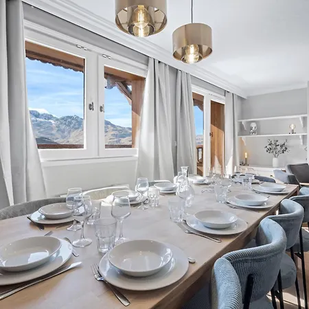 Апартаменты Spacieux Pour 10 Pers. A Val Thorens, Acces Direct Pistes, Balcon Sud, Espace Wellness - Fr-1-640-68 Валь-Торанс